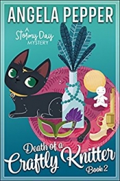 Book Cover for Death of a Crafty Knitter Book Cover for Death of a Crafty Knitter